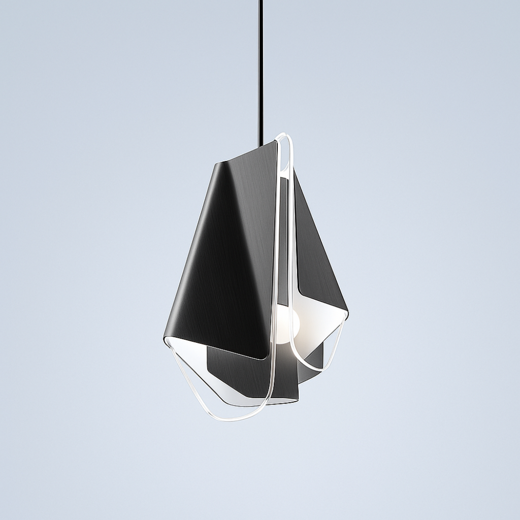 Folded Form Geometric Pendant Light
