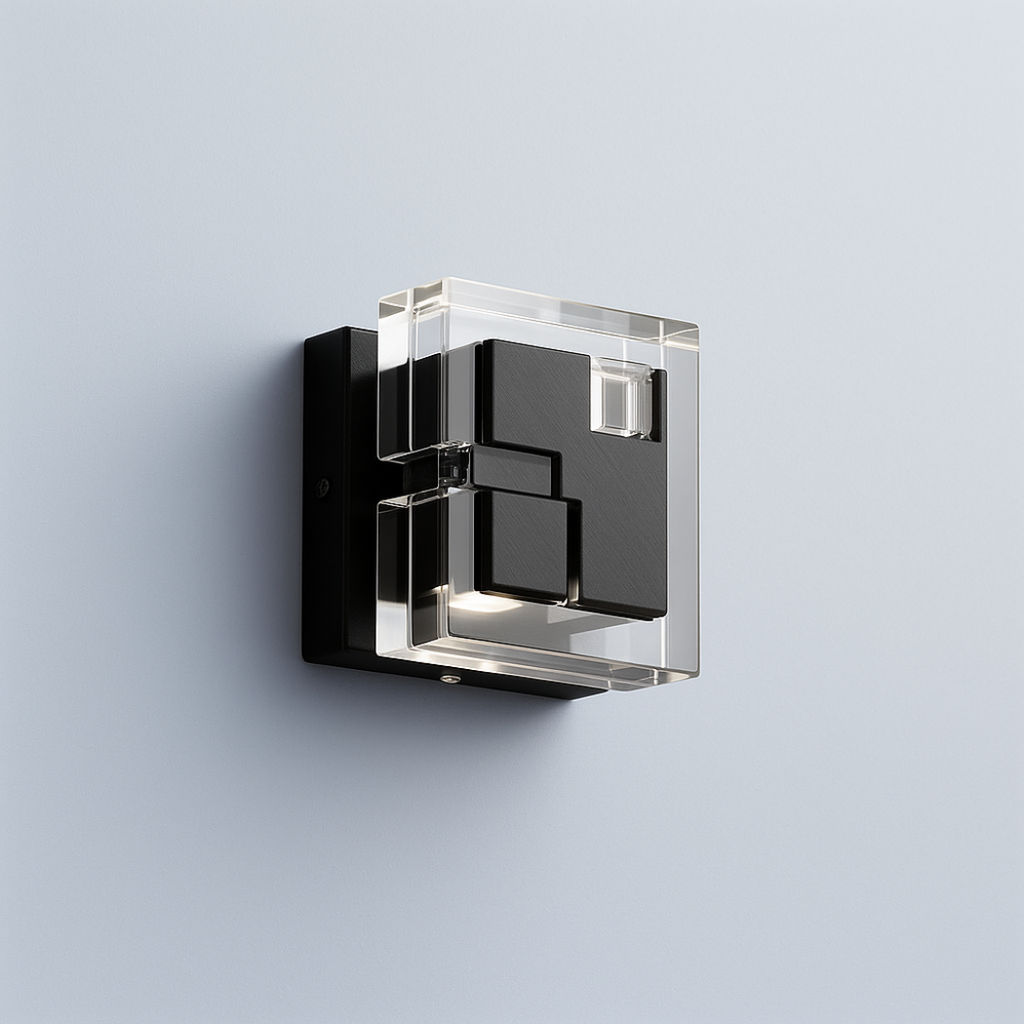 Cubic Glass Alloy Wall Sconce