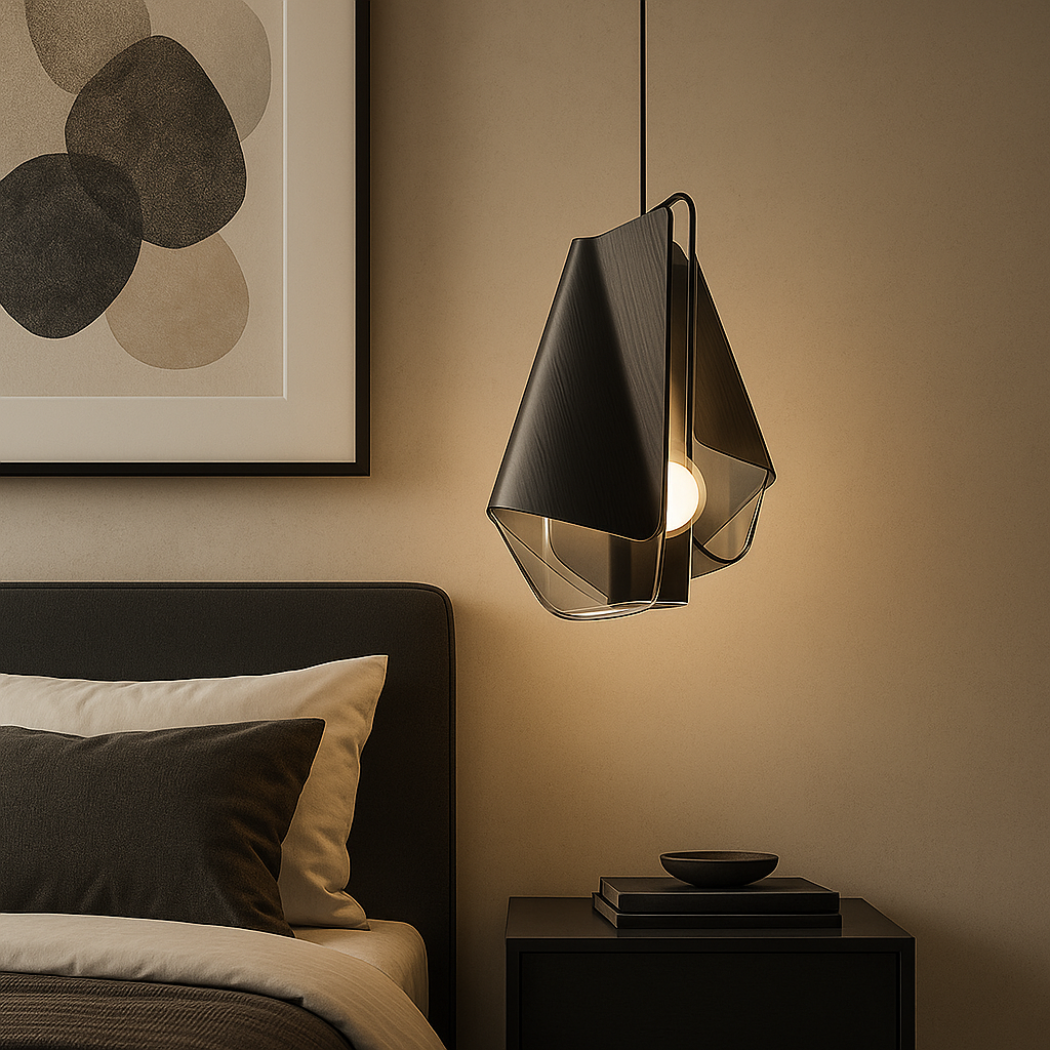 Folded Form Geometric Pendant Light