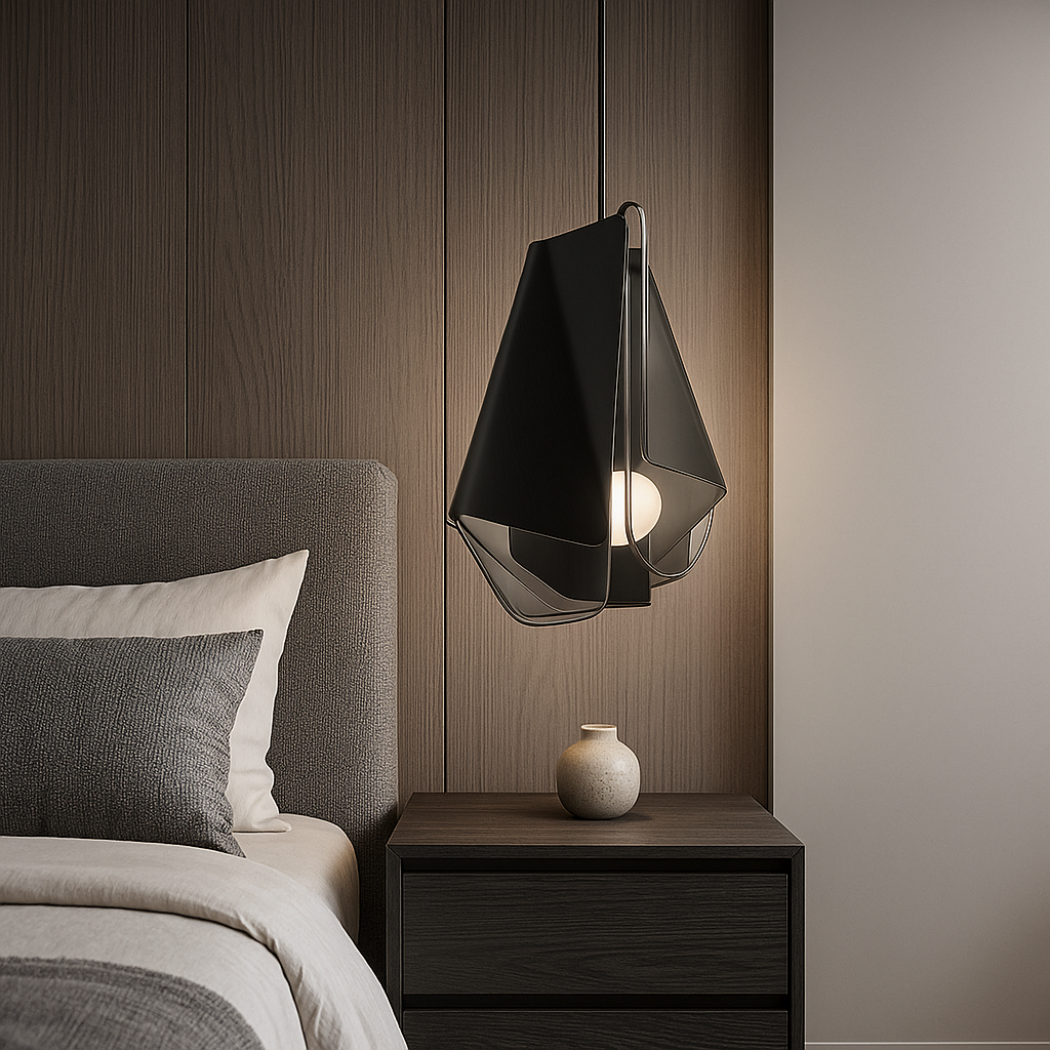 Folded Form Geometric Pendant Light