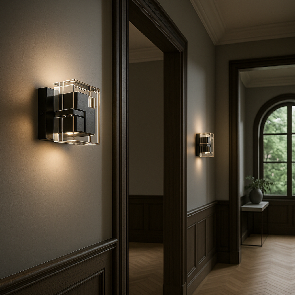 Cubic Glass Alloy Wall Sconce