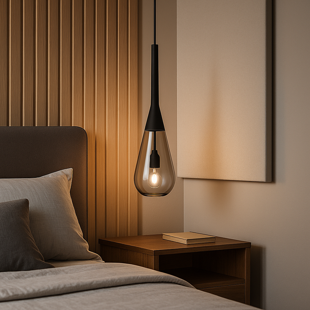 Teardrop Glass Pendant Light